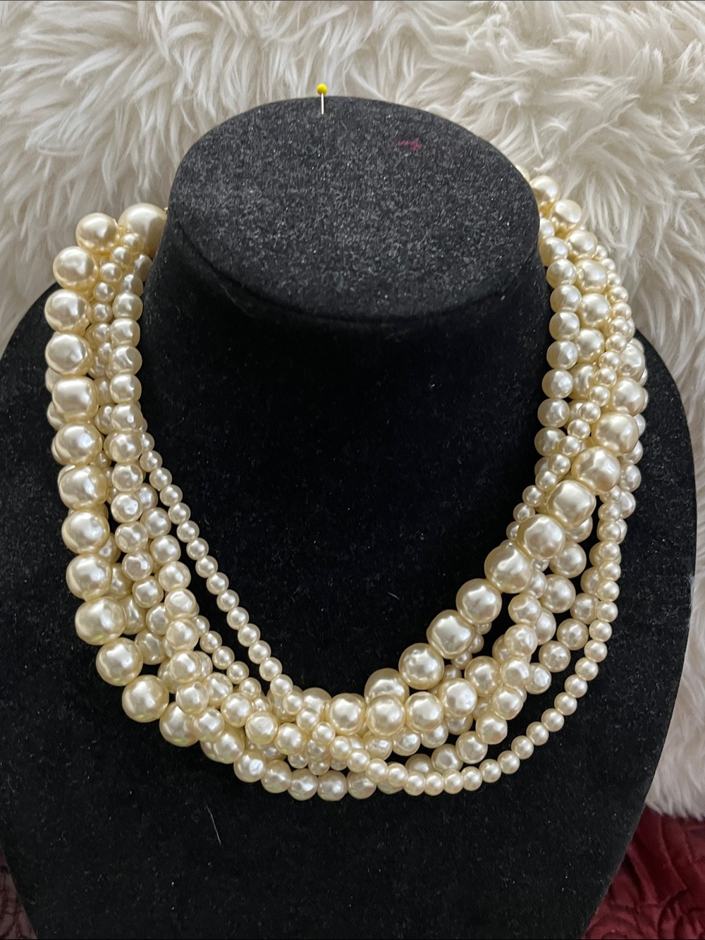 Classic Ivory 6Multi-Strand Pearl Necklace - Women Jewelry NWOT